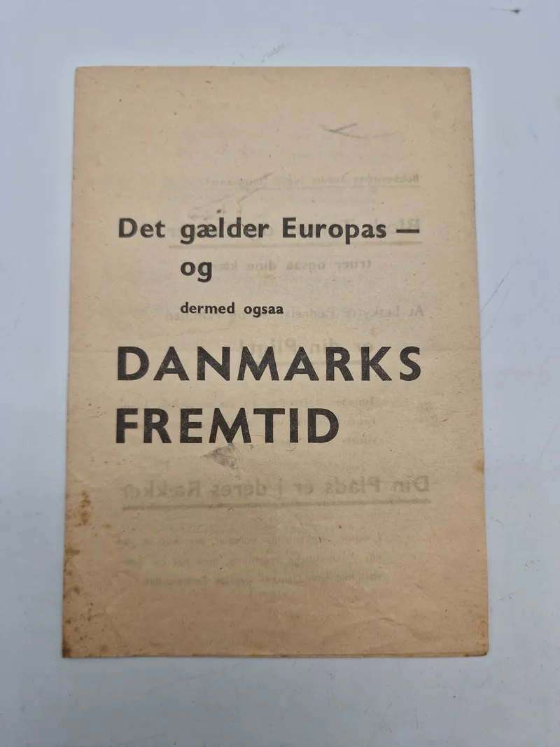 Original dansk hverveflyer for indmeldelse i Waffen-SS