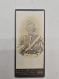 Samling originale danske militære visitkort fotos