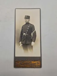 Samling originale danske militære visitkort fotos