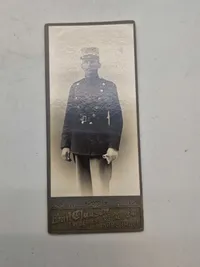 Samling originale danske militære visitkort fotos