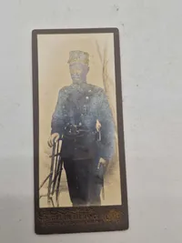 Samling originale danske militære visitkort fotos