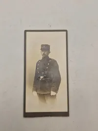 Samling originale danske militære visitkort fotos