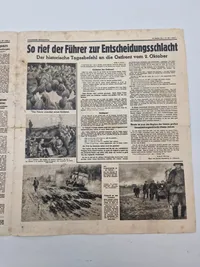Original tysk avis - ww2 Sort propaganda lavet i London