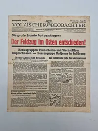 Original tysk avis - ww2 Sort propaganda lavet i London