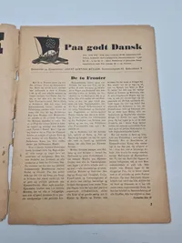 Originalt eksemplar af “på godt dansk” (Nazistisk propaganda)