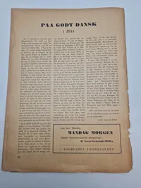 Originalt eksemplar af “på godt dansk” (Nazistisk propaganda)