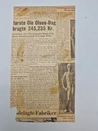 Originalt udklip omhandlende indmeldelse i Schalburg korpset