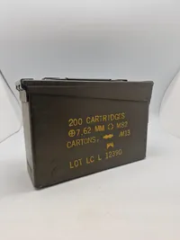 Ammunitionskasse til 7,62 mm ammunition