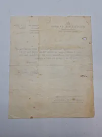 Sjældent originalt løsladelsespas mm fra Faarhuslejren på Andreas Andresen straffet for Forræderi og anden landsskadelig Virksomhed