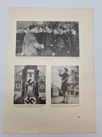 Originalt dansk ww2 lot bl.a. med dansk nazistisk propaganda hæfte