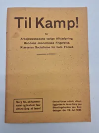 Originalt dansk ww2 lot bl.a. med dansk nazistisk propaganda hæfte