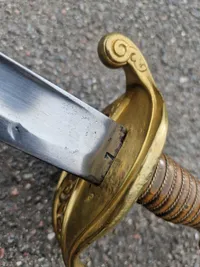 Originalt French WW1 Model 1845 Infantry  Sword - skede opmalet???