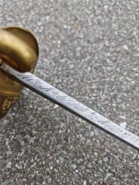 Originalt French WW1 Model 1845 Infantry  Sword - skede opmalet???