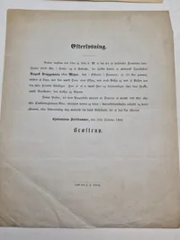 Samling originale efterlysninger - 1860’erne