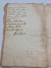 Originalt Dansk 17-Tals dokument