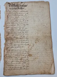 Originalt Dansk 17-Tals dokument