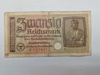 Samling tyske ww2 pengesedler - originale