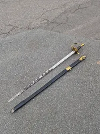 Original Dansk Hestegardepallask M/1828 med sjælden skede