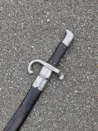 Original Dansk Remmington 1867 bajonet med skede