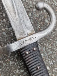 Original Dansk Remmington 1867 bajonet med skede