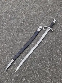 Original Dansk Remmington 1867 bajonet med skede