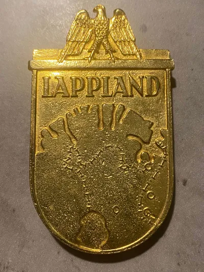 Tysk WWII Lappland skjold - Postwar