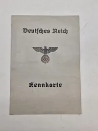 Originalt tysk kennkarte