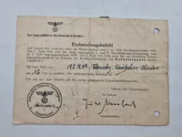 Original HitlerJugend befaling - ww2