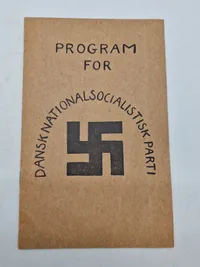Sjældent originalt DNSAP program - tidligt  1930