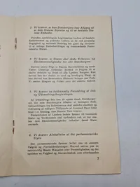 Sjældent originalt DNSAP program - tidligt  1930