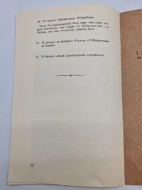 Sjældent originalt DNSAP program - tidligt  1930