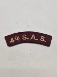Originalt SAS flash WW2,   4 SAS were French regiments