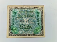 Samling originale militære pengesedler