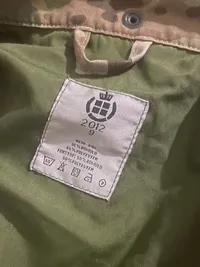 Originalt dansk MTS kampjakke  med bukser - st Large