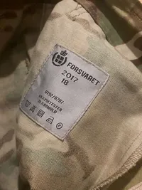 Originalt dansk MTS kampjakke  med bukser - st Large