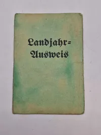 Originalt Landjahr Ausweis - ww2