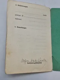Originalt Landjahr Ausweis - ww2