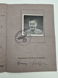 Originalt tysk kørekort - godt stemplet med ørn og HK