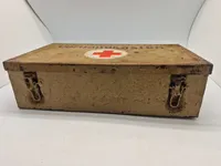 Original tysk Verbandkasten - ww2 i enhedsfarve