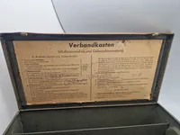 Original tysk Verbandkasten - ww2 i enhedsfarve