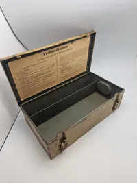 Original tysk Verbandkasten - ww2 i enhedsfarve