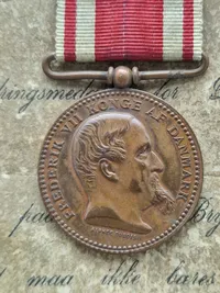 Original 1848-50 medalje med tildelingsbevis og livshistorie