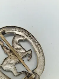 Original Deutsches Reiterabzeichen - Silber