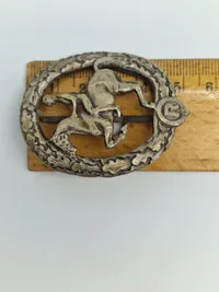 Original Deutsches Reiterabzeichen - Silber