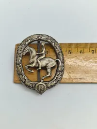 Original Deutsches Reiterabzeichen - Silber