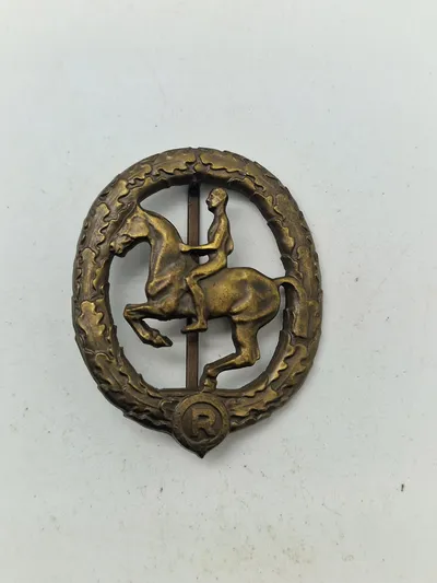 Original Deutsches Reiterabzeichen - bronze