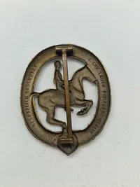 Original Deutsches Reiterabzeichen - bronze