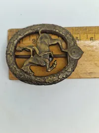 Original Deutsches Reiterabzeichen - bronze