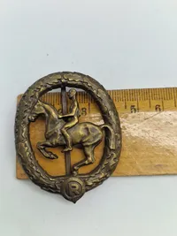 Original Deutsches Reiterabzeichen - bronze