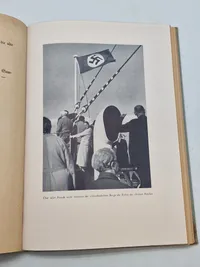 Original Tysk Marinebog givet i gave Tønder 1944 DBN Deutsche Berufsgruppen in Nordschlesweig